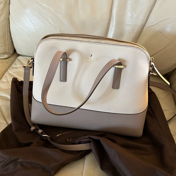 kate spade Bags Kate Spade Off White And Taupe Clutch With